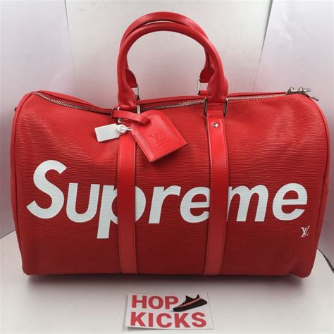 lv supreme duffle bag|louis vuitton supreme duffle.